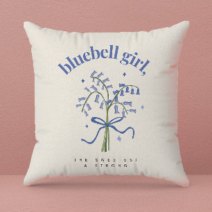 Bluebell Blume Aquarellbilder Kissen