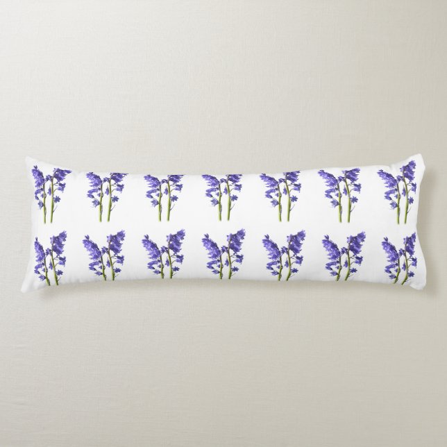 Bluebell Fabric Muster. Seitenschläferkissen (Vorderseite)