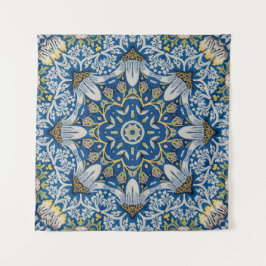 Bluebell Harmony - Floral Mandala Wandteppich
