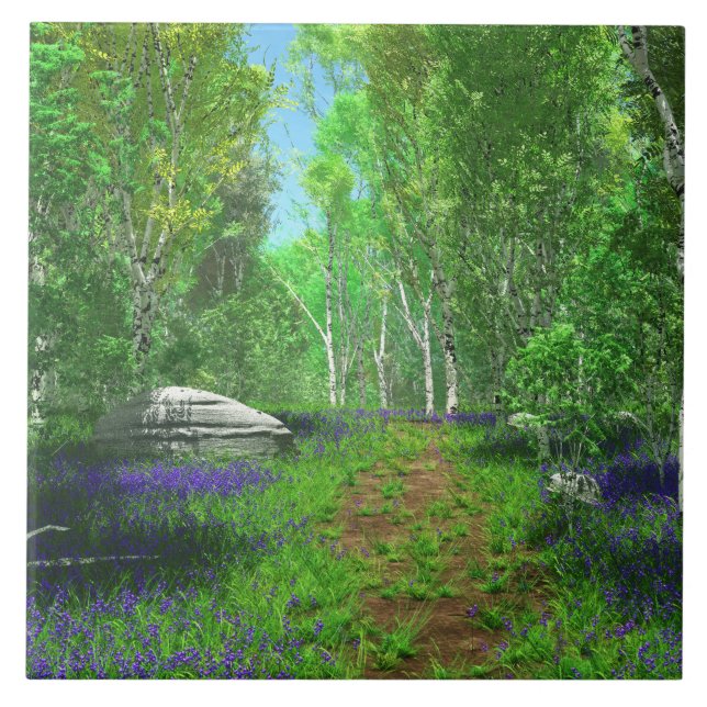 Bluebell Light Decorative Tile Fliese (Vorderseite)