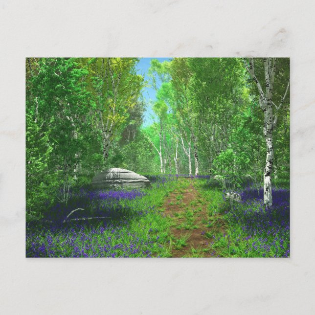 Bluebell Light Postcard Postkarte (Vorderseite)