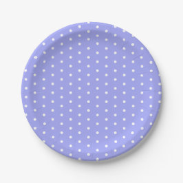 Bluebell Lila und White Polka Dot Oaster Pappteller