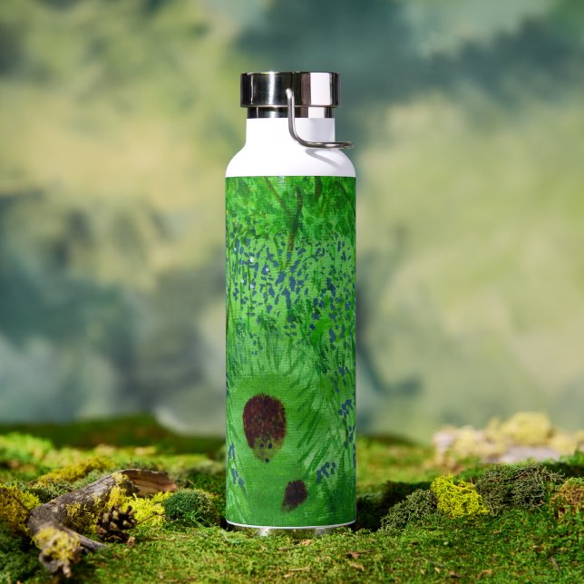 Bluebell Wood Hedghogs Spring Green Trinkflasche (Außenbereich)