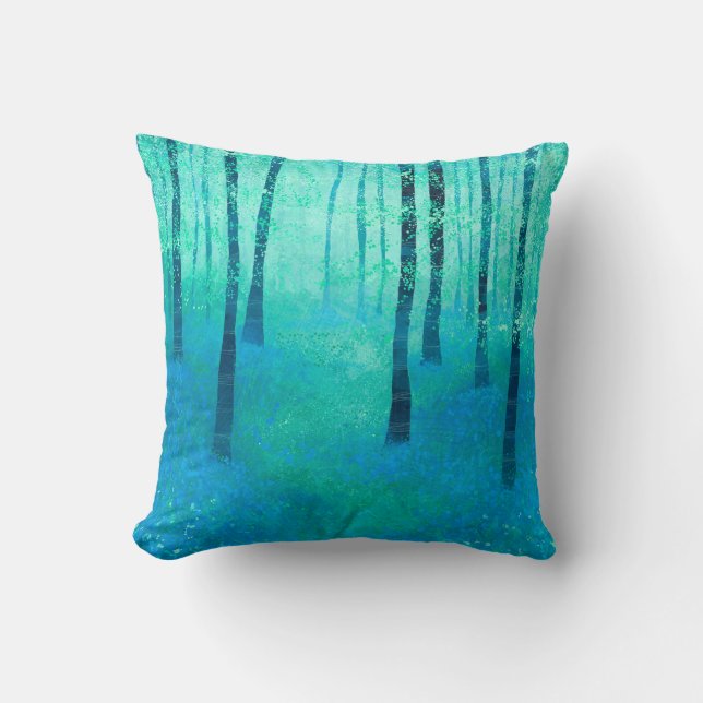 Bluebell Woodland Kissen (Vorderseite)
