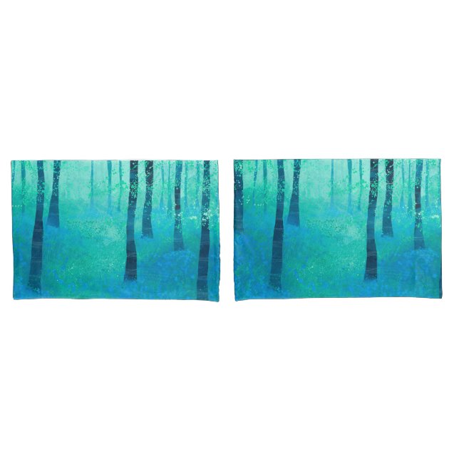 Bluebell Woodland Kissenbezug (Vorderseite-Set)