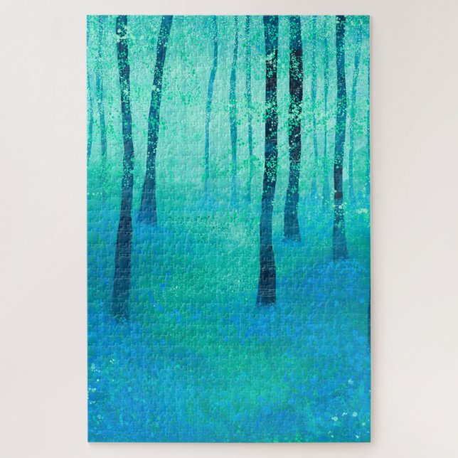Bluebell Woodland Paiting (Vertikal)