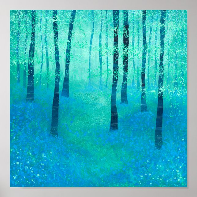 Bluebell Woodland Poster (Vorne)
