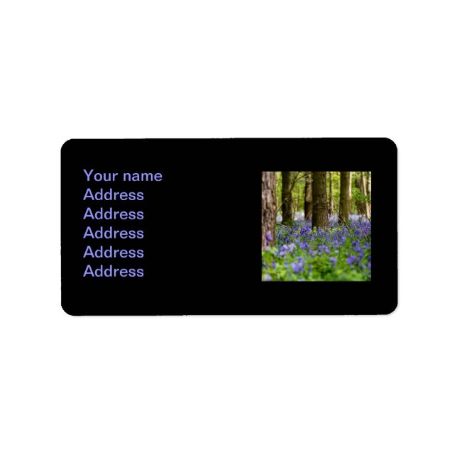Bluebell Woods Adressaufkleber (Vorne)