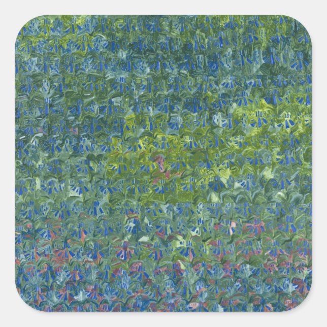 Bluebells 2012 quadratischer aufkleber (Vorderseite)