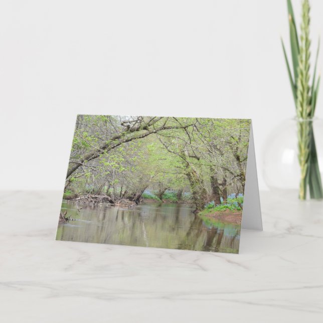 Bluebells auf der Creek - Natureingkarte Karte (Vorderseite)