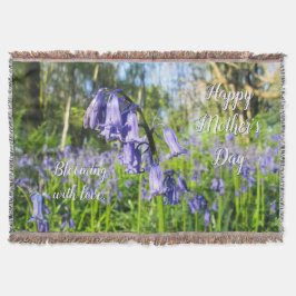 Bluebells blühen - Personalisierter Muttertag Decke