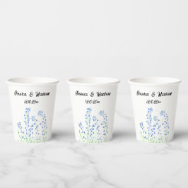Bluebells Blume Blumen Wasserfarben Natur Hochzeit Pappbecher
