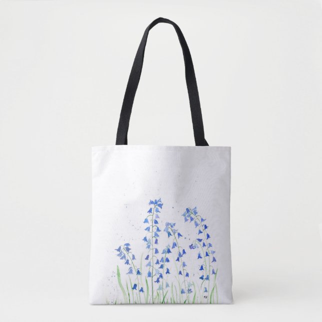 Bluebells Blumenblumen Tosack Tasche (Vorderseite)