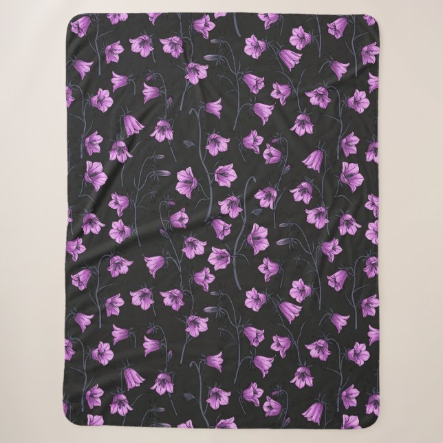 Bluebells, Harebells, Blumen 2 Sherpadecke (Vorderseite)