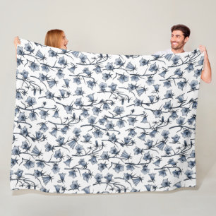 Bluebells, Harebells, Blumen Fleecedecke