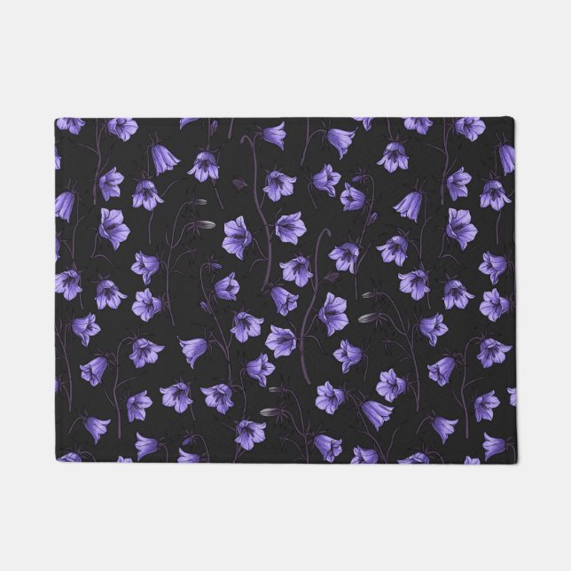 Bluebells, Harebells, Blumen Fußmatte (Vorderseite)