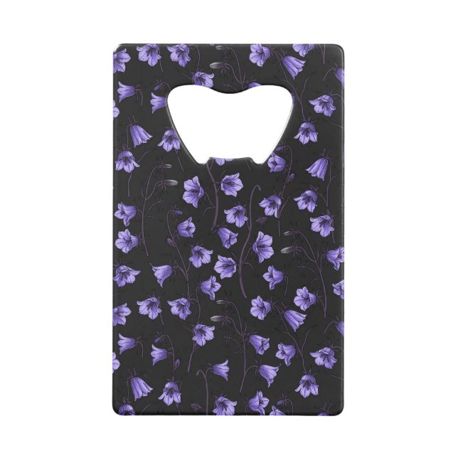 Bluebells, Harebells, Blumen Geldbeutel Flaschenöffner (Vorderseite)