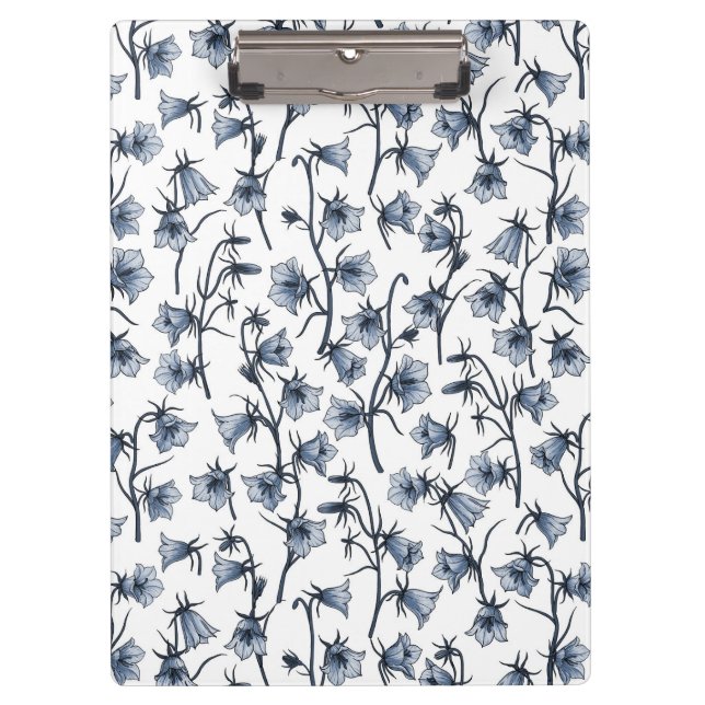 Bluebells, Harebells, Blumen Klemmbrett (Vorderseite)