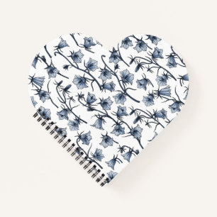 Bluebells, Harebells, Blumen Notizbuch