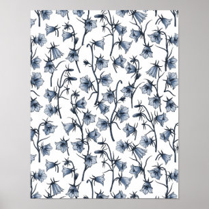Bluebells, Harebells, Blumen Poster