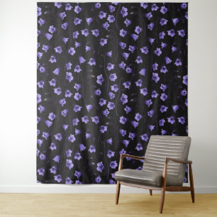 Bluebells, Harebells, Blumen Wandteppich