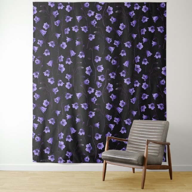 Bluebells, Harebells, Blumen Wandteppich (Beispiel)