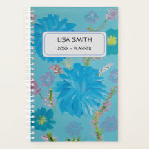 Bluebells Individuelle Name Planner blühen