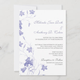 Bluebells - Lavender 12x18 Wedding Einladung