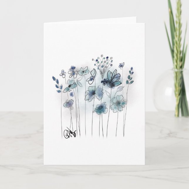 Bluebells Notecard Karte (Vorderseite)