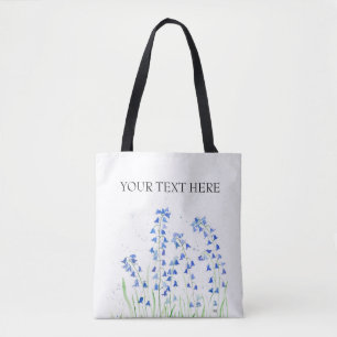 Bluebells sac fourre-tout de fleurs bleues