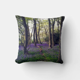Bluebells Wald Bloral modern elegant Beautiful Kissen