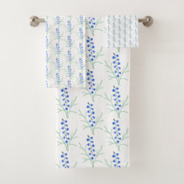 Bluebells White Badhandtuch Set