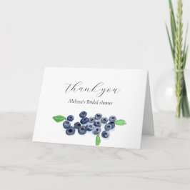 Blueberries Blueberry Brautparty Vielen Dank Dankeskarte