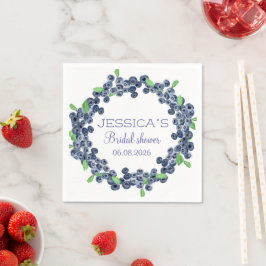 Blueberries Blueberry Frucht Brautparty Party Serviette