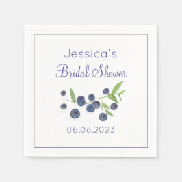 Blueberries Blueberry Summer Brautparty Serviette