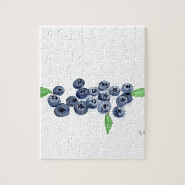 Blueberries Früchte Küche Aquarell Natur (Vertikal)