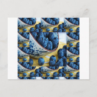 Blueberries Koch gesunde Diätsalate Postkarte