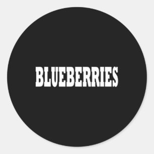 Blueberries Kostume Halloween Runder Aufkleber