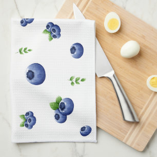 Blueberries Muster Geschirrtuch