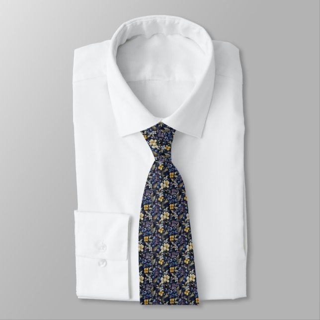 Blueberries Neck Tie Krawatte (Gebunden)