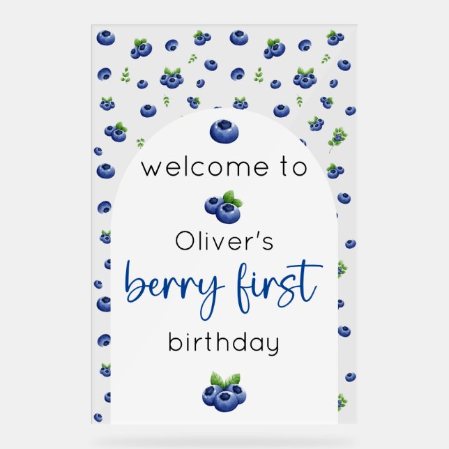 Blueberry 1er anniversaire Berry Premier accueil (Recto)