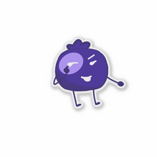 Blueberry-Aufkleber! Aufkleber (Vorderseite)