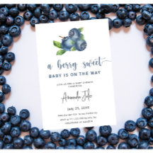 Blueberry Baby Dusche