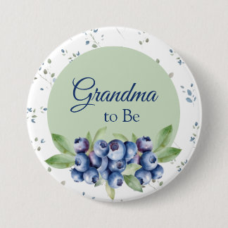 Blueberry Baby Shower Buttons