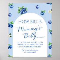 BlueBerry Baby Shower - Rate wie dick ist ihr Bauc