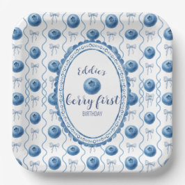 Blueberry Baby's Berry First 1st Birthday Party Pappteller