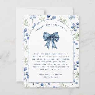 Blueberry Berry Sweet Baby Danke Postcard Postkarte