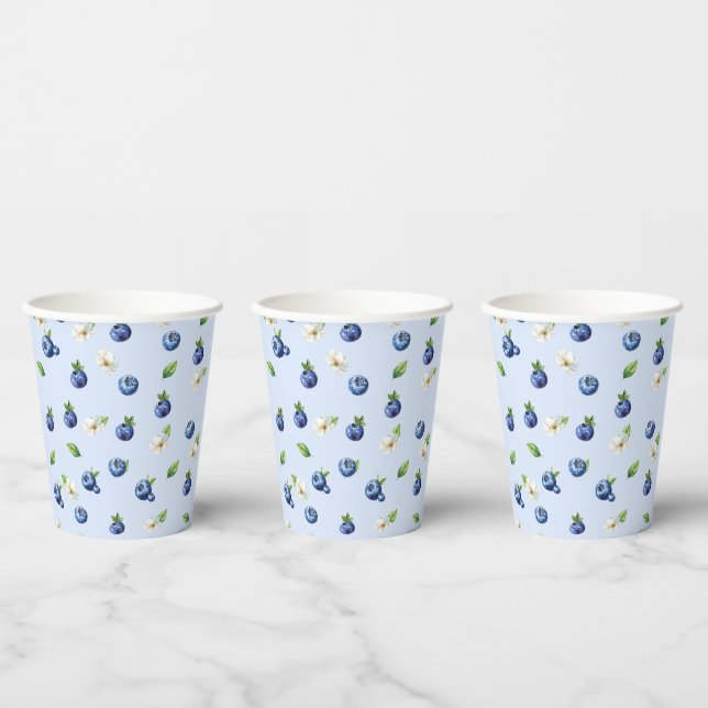 Blueberry Berry Sweet Baby Dusche Pappbecher (Multi)