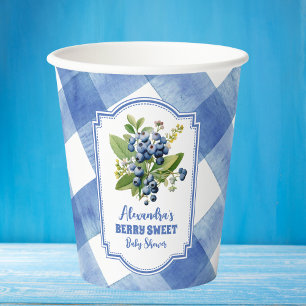 Blueberry Berry Sweet Baby Dusche Pappbecher