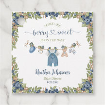 Blueberry Berry Sweet Clothesline Baby Dusche